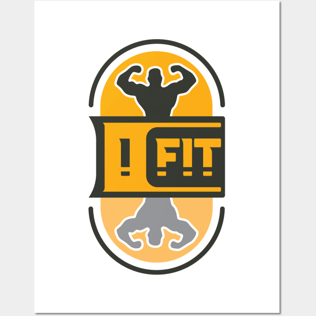 I Fit Fitness Wall Art by niclothing